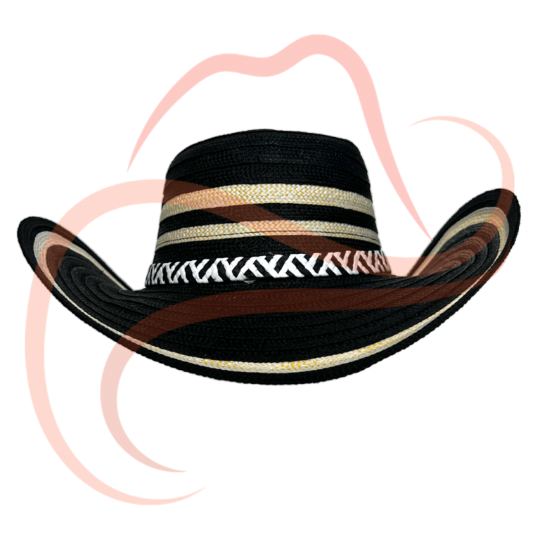 Vista frontal del sombrero Colombia Andino, mostrando su diseño clásico y elegante.