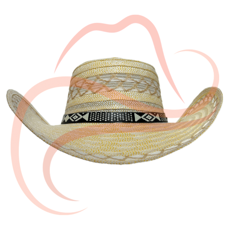 Vista frontal del sombrero Colombia Bambuco, mostrando su forma unisex y elegante.