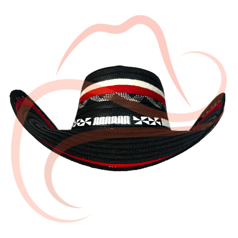 Vista frontal del sombrero Colombia Caudillo, destacando su estilo versátil para hombres y mujeres.