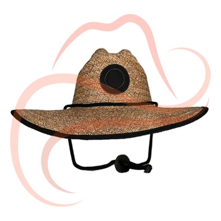 Vista frontal del sombrero Viajero Oscuro, mostrando su ventilación en la corona y su ala ancha ideal para aventuras.