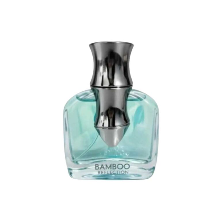 Frasco de Bamboo Reflection de Arabiyat Prestige entre bambúes y agua