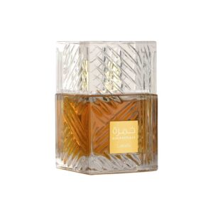 Frasco de Khamrah de Lattafa, Eau de Parfum oriental gourmand con canela, dátiles y praliné, 100 ml