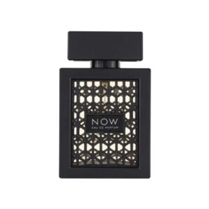 Frasco negro de Rave Now Black, Eau de Parfum amaderado frutal con piña, bergamota y manzana, 100 ml