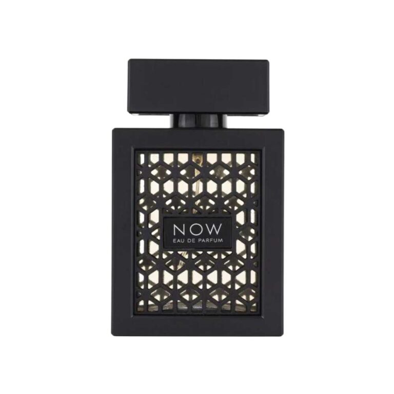 Frasco negro de Rave Now Black, Eau de Parfum amaderado frutal con piña, bergamota y manzana, 100 ml