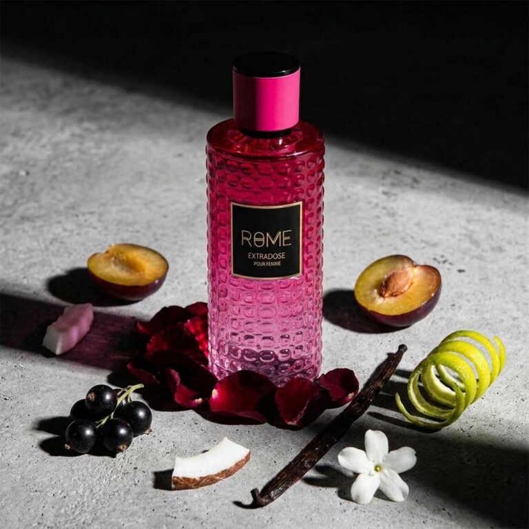 Perfume Rome Extradose Pour Femme de Mast con rosa, cítricos y frutos, ambientación femenina