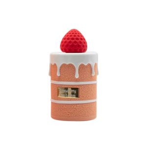 Frasco de Strawberry Tres Leches de Arabiyat Sugar, Eau de Parfum gourmand de fresa, leche y caramelo, 100 ml